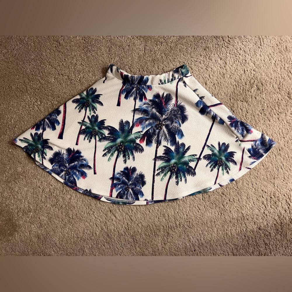 Palm Tree Skater Skirt